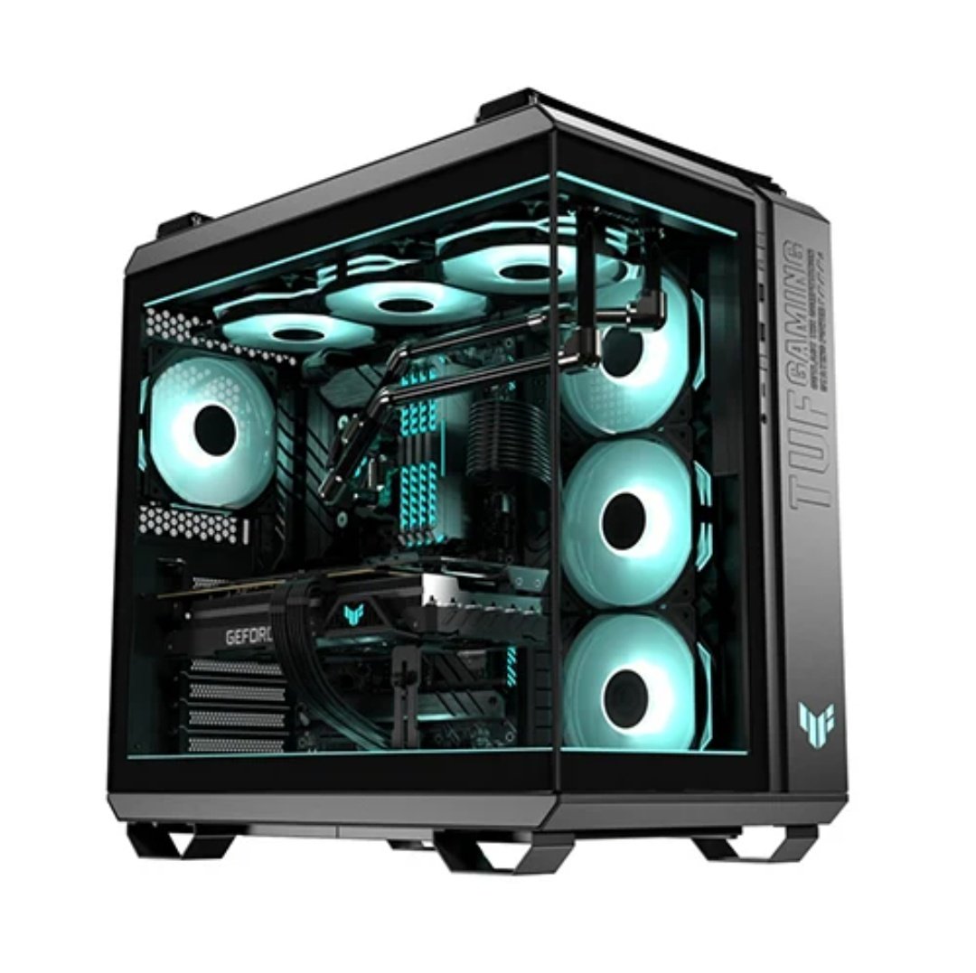 Asus TUF GT502 Horizon Pre Build Gaming PC | 9800X3D Processor | X870-Plus WIFI Motherboard | TUF Gaming RTX 5090 GPU | 64GB RAM | Samsung 9100Pro 4TB SSD