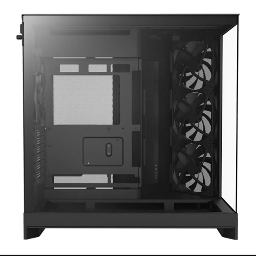 2025 PC Case Black, ATX Airflow with RGB, Panoramic Glass, Supports Dual 360mm Radiators, Up to 10 Fans. - Image 2