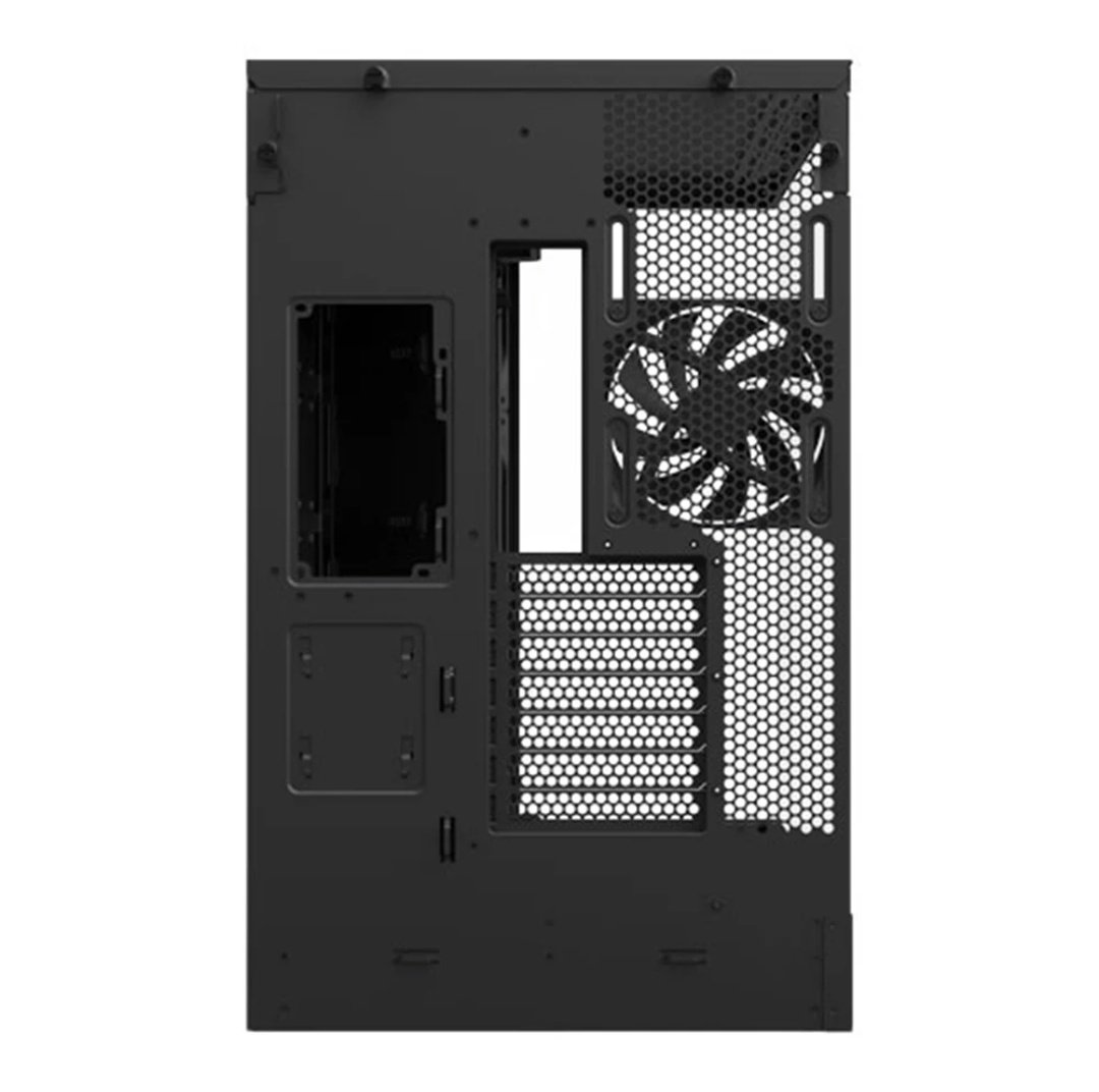 2025 PC Case Black, ATX Airflow with RGB, Panoramic Glass, Supports Dual 360mm Radiators, Up to 10 Fans. - Image 4