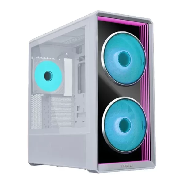 Lian Li Lancool 217 INF Mid-Tower PC Case White, Tempered Glass, ATX / M-ATX, Radiator Support, ARGB / FAN HUB Quality