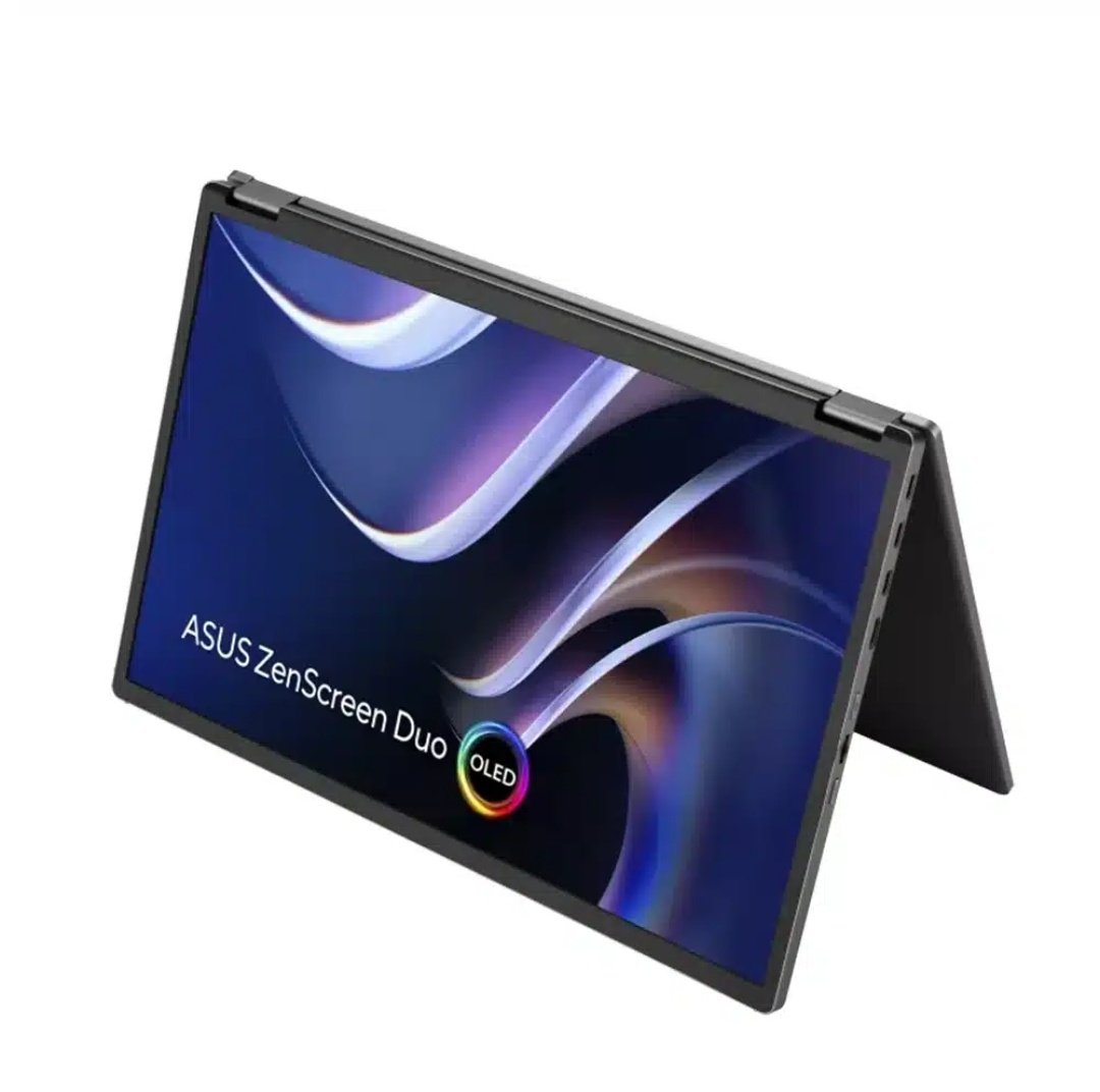 ASUS ZenScreen Duo OLED MQ149CD 360° Foldable Portable Monitor, Dual 14-inch, 16:10, FHD OLED Panels, DisplayHDR 400 True Black, 100% DCI-P3, Delta<2, Dual USB Type-C, mini-HDMI, Kickstand. - Image 2