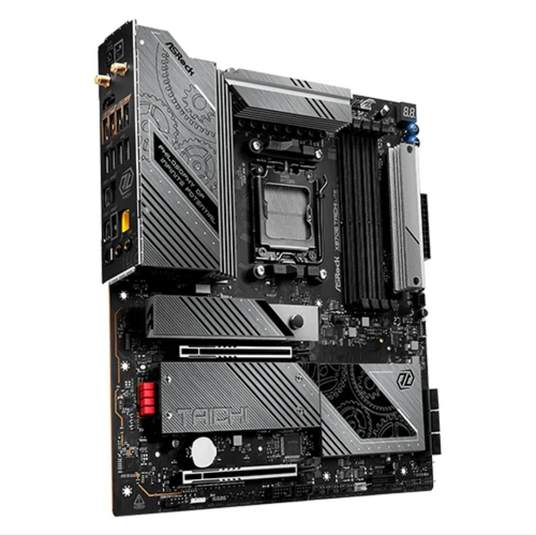 ASRock X870E Taichi Lite AMD Motherboard, AMD X870E Chipset, 4× DDR5 DIMM Slots, 256GB Memory, 2× PCIe 5.0 x16 Slots, EATX Form Factor. - Image 3