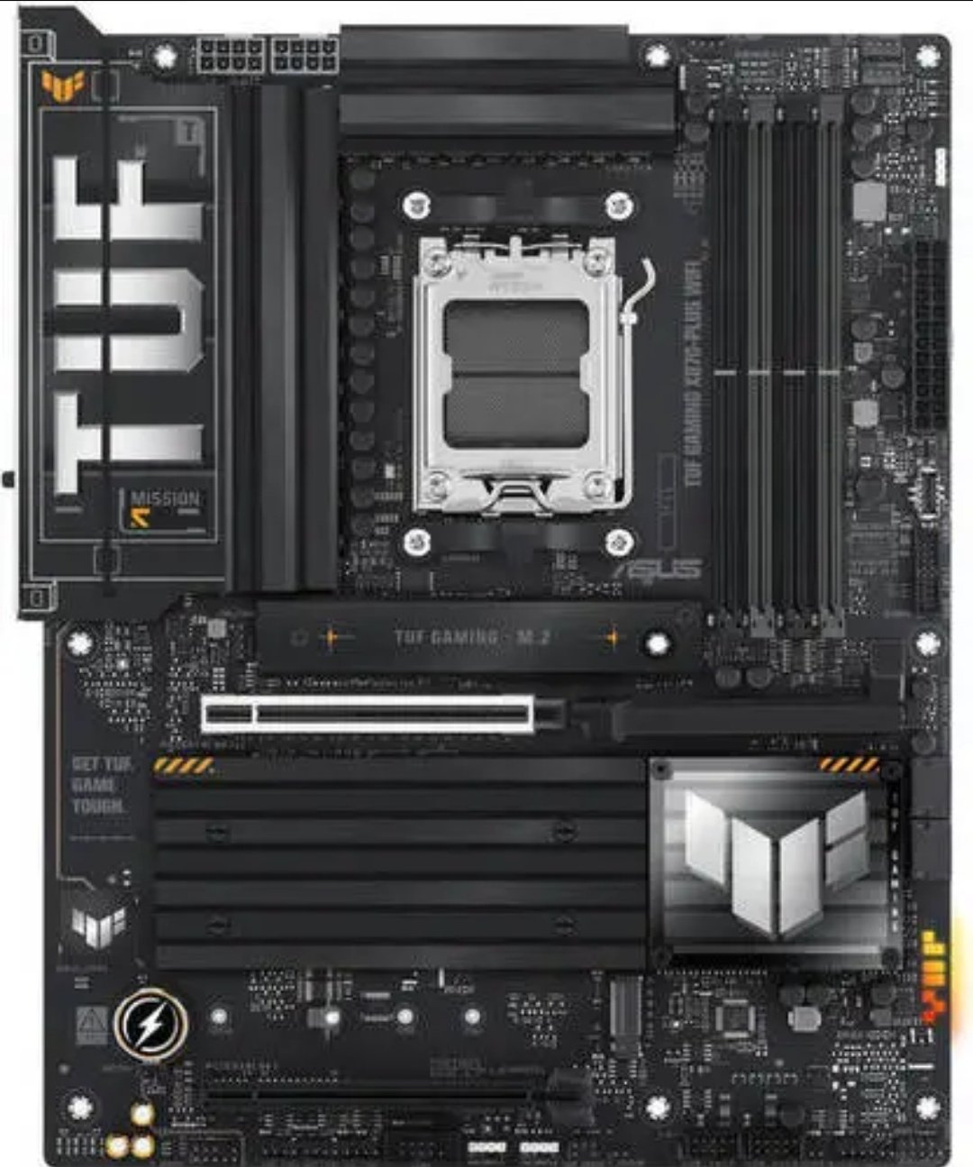 ASUS TUF Gaming X870-Plus WIFI ATX Motherboard, AMD X870 Chipset, For AMD Ryzen 9000/8000/7000 Series Processors, DDR5, 4x M.2 Slots, PCIe 5.0 x16, WiFi 7, 192GB Max Memory | 90MB1IU0-M0EAY0
