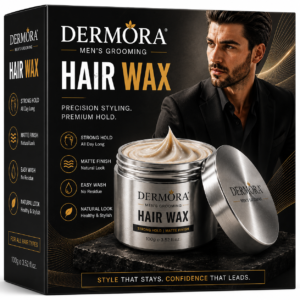 Dermora Premium Men's Hair Wax – Strong Hold Matte Finish