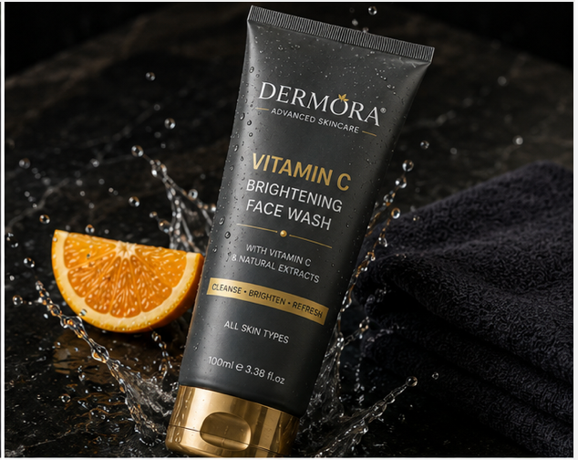 Dermora Vitamin C Brightening Face Wash – Advanced Skincare Formula - Image 2