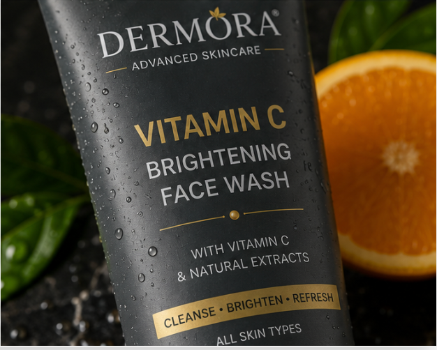 Dermora Vitamin C Brightening Face Wash – Advanced Skincare Formula - Image 3