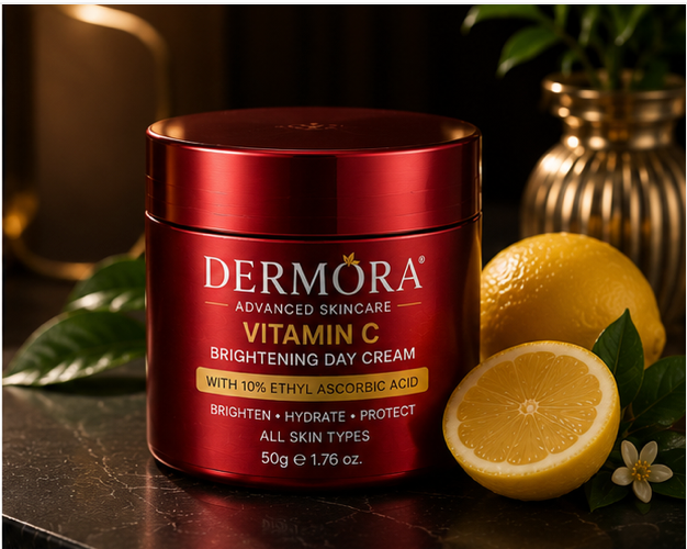 Dermora Vitamin C Brightening Day Cream SPF 30 – Advanced Skincare Formula - Image 3