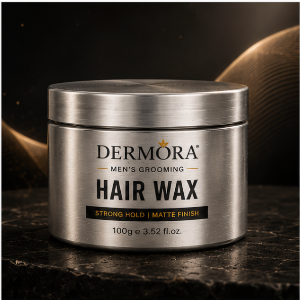 Dermora Premium Men's Hair Wax β Strong Hold Matte Finish - Image 2