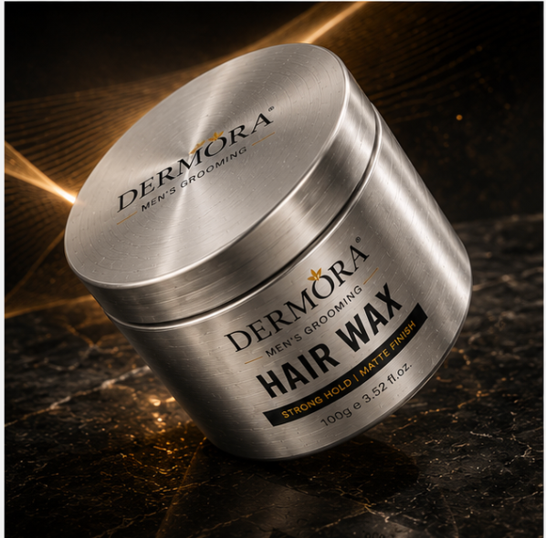 Dermora Premium Men's Hair Wax β Strong Hold Matte Finish - Image 4