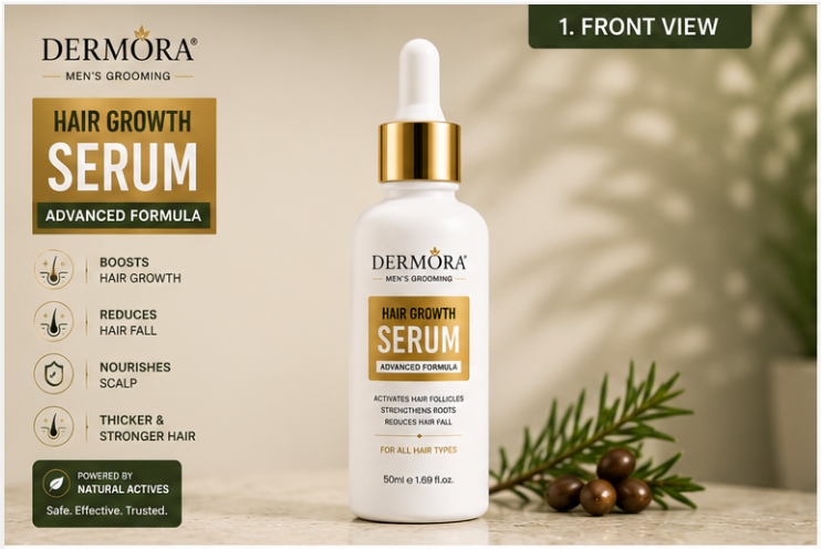 Dermora Hair Growth Serum – Advanced Hair Growth Formula - Image 3