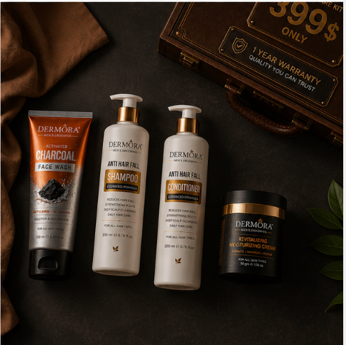Dermora Complete Grooming Essentials Kit for Men | Premium Grooming Collection - Image 2