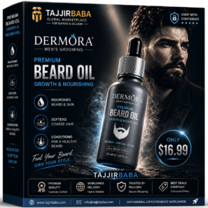 Dermora Premium Men's Beard Oil – Growth & Nourishing Formula