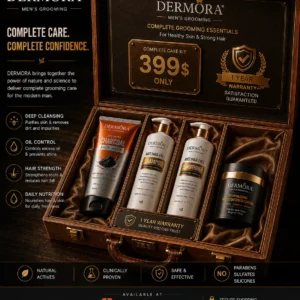 Dermora Complete Grooming Essentials Kit for Men | Premium Grooming Collection