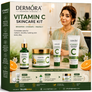 Dermora Vitamin C Complete Skincare Kit – Brighten, Hydrate & Protect