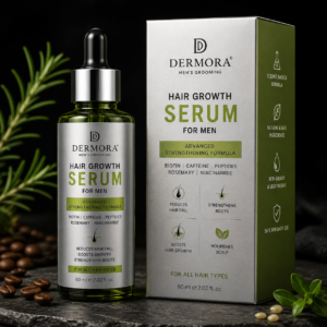 Dermora Advanced Hair Growth Serum for Men – Biotin & Caffeine Formula (60ml)